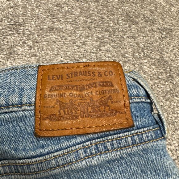 Levi's Premium Wedgie Straight Leg Button Fly Denim Jeans Womens 26 High Rise - Picture 9 of 16